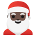 🎅🏿 Santa Claus: dark skin tone display on Google